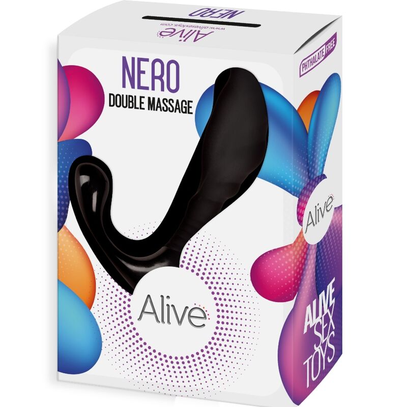 Alive - Nero Double Masseur Anal &Amp; Prostatique 3 ALIVE - NERO DOUBLE MASSEUR ANAL & PROSTATIQUE – Image 3