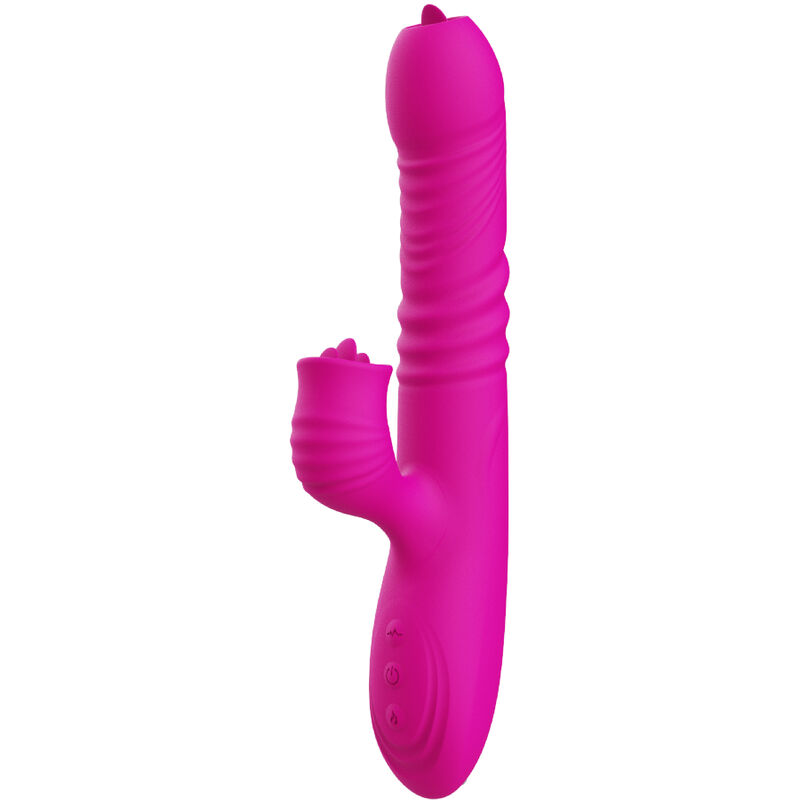 Armony - Vibrateur Multifonction Double Langue Fanny Effet Chaleur Fuchsia 4 ARMONY - VIBRATEUR MULTIFONCTION DOUBLE LANGUE FANNY EFFET CHALEUR FUCHSIA – Image 4