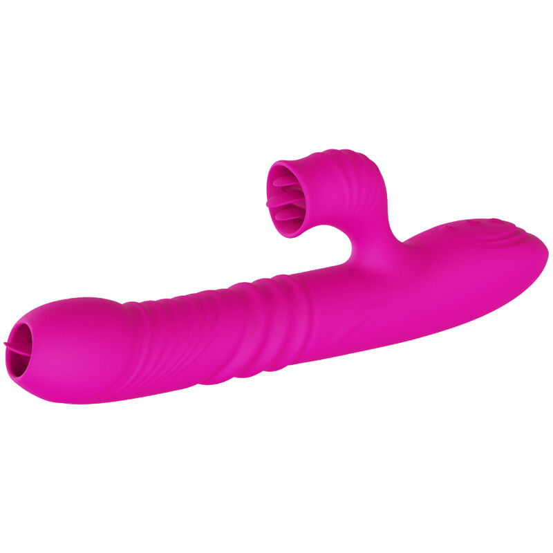 Armony - Vibrateur Multifonction Double Langue Fanny Effet Chaleur Fuchsia 3 ARMONY - VIBRATEUR MULTIFONCTION DOUBLE LANGUE FANNY EFFET CHALEUR FUCHSIA – Image 3