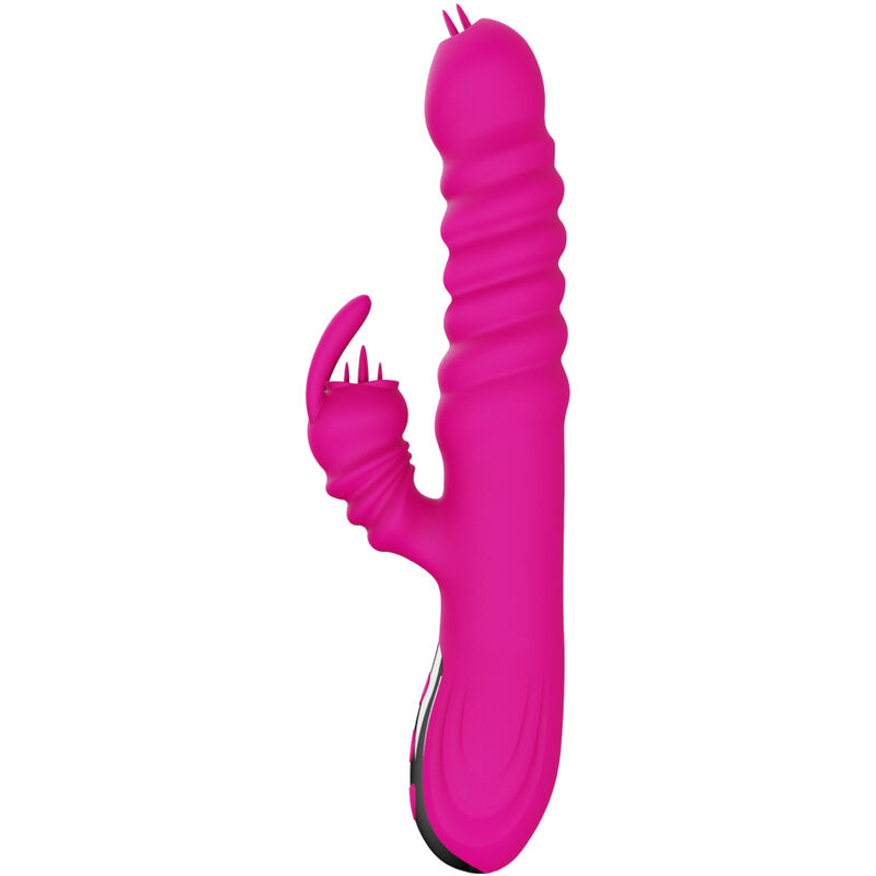 Armony - Vibrateur Multifonction Rabbit Double Langue Effet Chaleur Fuchsia 5 ARMONY - VIBRATEUR MULTIFONCTION RABBIT DOUBLE LANGUE EFFET CHALEUR FUCHSIA – Image 5
