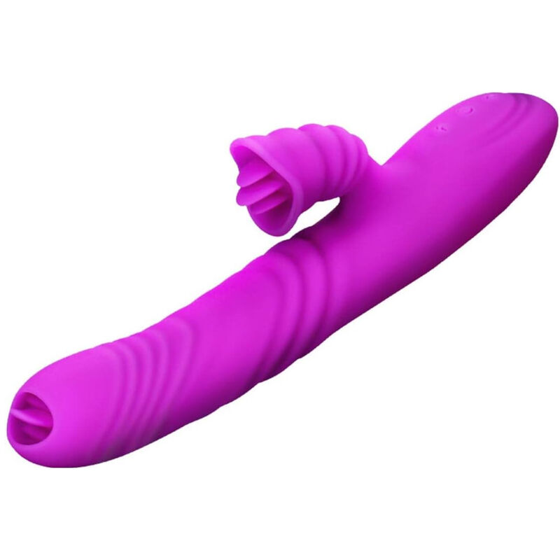 Armony - Vibrateur Multifonction Angelia Double Langue Effet Chaleur Violet 3 ARMONY - VIBRATEUR MULTIFONCTION ANGELIA DOUBLE LANGUE EFFET CHALEUR VIOLET – Image 3