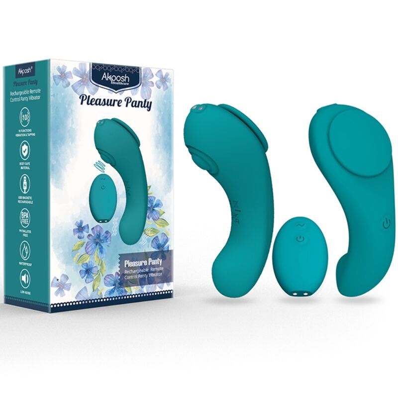 Armony - Pleasure Panty Vibrateur Télécommande 3 Vitesses Vert 2 ARMONY - PLEASURE PANTY VIBRATEUR TÉLÉCOMMANDE 3 VITESSES VERT – Image 2