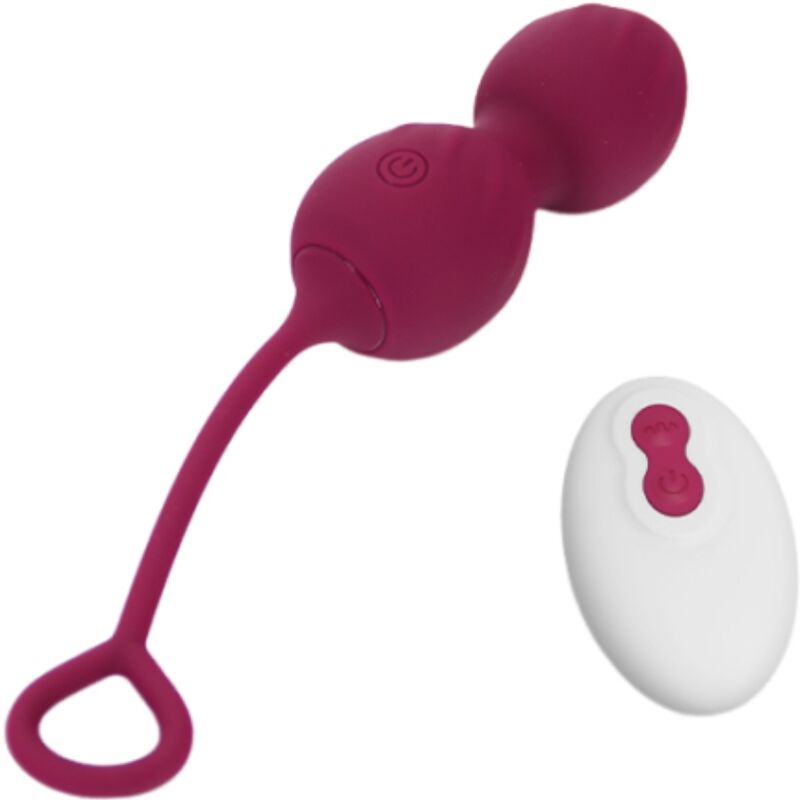 Armony - Blossoms Haltère Vaginale Vibration Télécommande 10 Vibrations Rouge Foncé 2 ARMONY - BLOSSOMS HALTÈRE VAGINALE VIBRATION TÉLÉCOMMANDE 10 VIBRATIONS ROUGE FONCÉ – Image 2