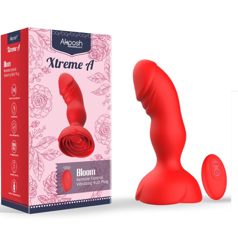 Armony - Extreme A Bloom Vibrateur Rose Et Plug Anal Télécommande Rouge 3 ARMONY - EXTREME A BLOOM VIBRATEUR ROSE ET PLUG ANAL TÉLÉCOMMANDE ROUGE – Image 3