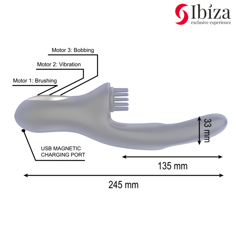 Ibiza - Vibrateur Clitoriale Multicellulaire À Brossage Rabitt Hi-Tech Et Double Ondes 4 IBIZA - VIBRATEUR CLITORIALE MULTICELLULAIRE À BROSSAGE RABITT HI-TECH ET DOUBLE ONDES – Image 4