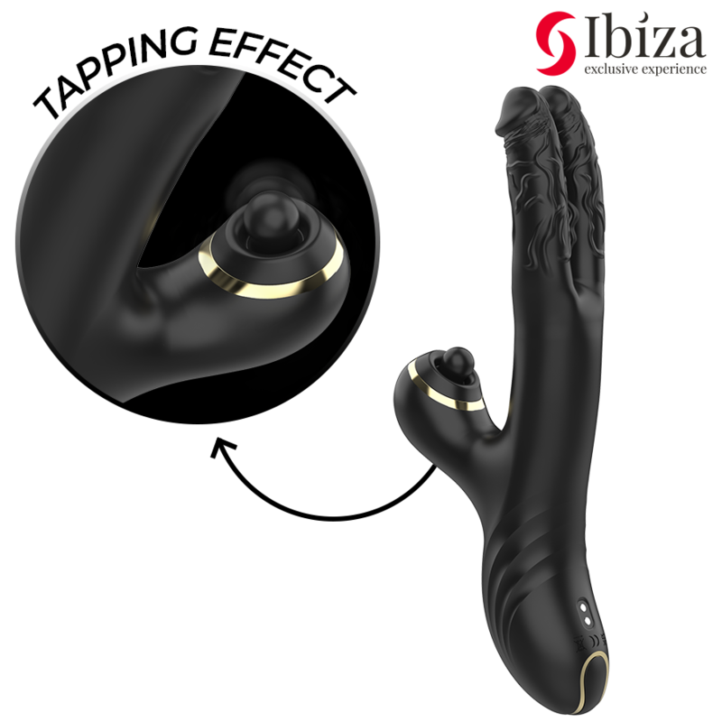 Ibiza - Double Vibrateur Two Dragons Noir 5 IBIZA - DOUBLE VIBRATEUR TWO DRAGONS NOIR – Image 5