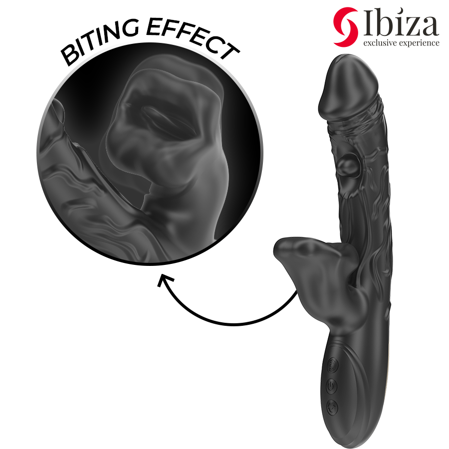 Ibiza - Vibrateur Et Stimulateur De Clitoris Avec Effet De Mordre Et De Rotation 4 IBIZA - VIBRATEUR ET STIMULATEUR DE CLITORIS AVEC EFFET DE MORDRE ET DE ROTATION – Image 4