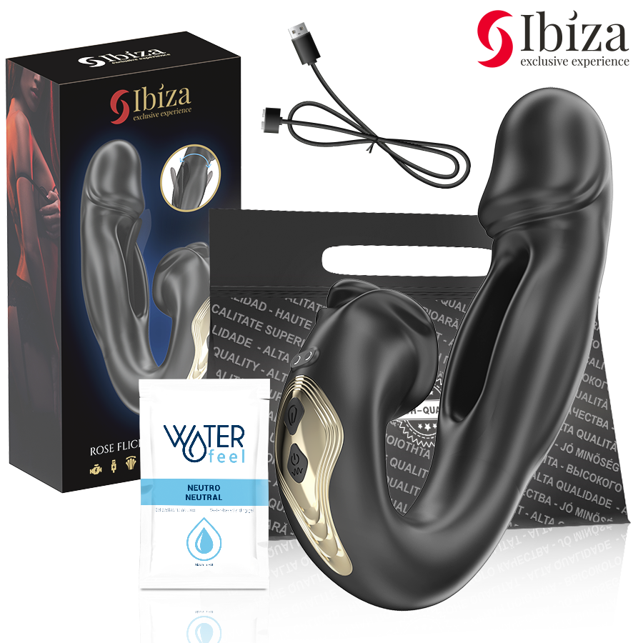 Ibiza - Rose Vibrateur Effet Flicking Et Stimulateur De Clito 2 IBIZA - ROSE VIBRATEUR EFFET FLICKING ET STIMULATEUR DE CLITO – Image 2