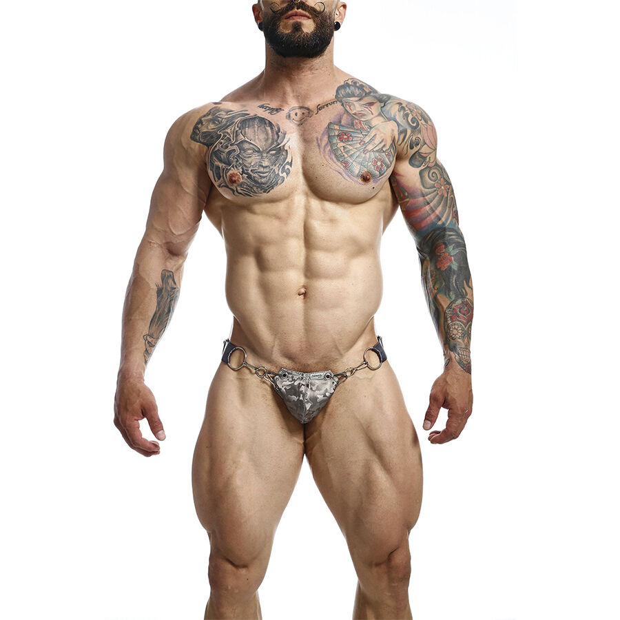 Mob - Jockstrap Dngeon Snap Gris Taille Unique 2 MOB - JOCKSTRAP DNGEON SNAP GRIS TAILLE UNIQUE – Image 2