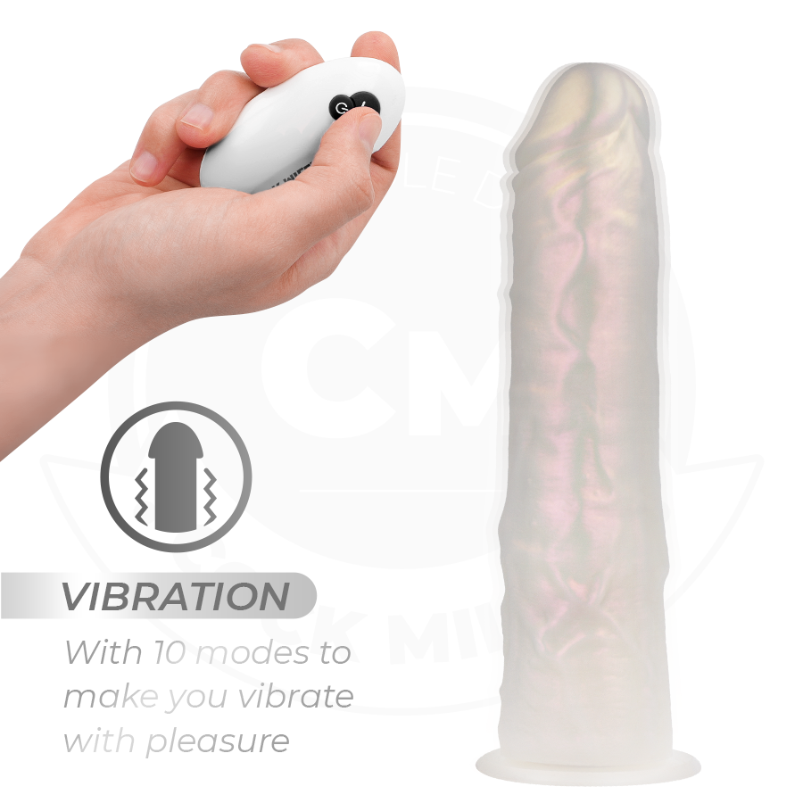 Cock Miller - Gode Avec Ventouse, Lumières Et Vibrations Avec Télécommande Blanc 20,5 Cm 5 COCK MILLER - GODE AVEC VENTOUSE, LUMIÈRES ET VIBRATIONS AVEC TÉLÉCOMMANDE BLANC 20,5 CM – Image 5