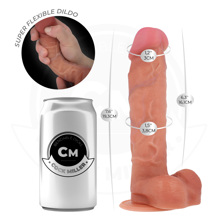 Cock Miller - Gode Articulable Hyperréaliste 19,3 Cm 2 COCK MILLER - GODE ARTICULABLE HYPERRÉALISTE 19,3 CM – Image 2