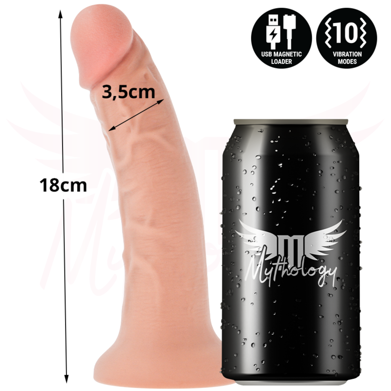 Mythology - Asher Original Dildo S - Vibromasseur + Télécommande Avec Technologie Sans Fil Watchme 5 MYTHOLOGY - ASHER ORIGINAL GODE S - VIBROMASSEUR + TÉLÉCOMMANDE AVEC TECHNOLOGIE SANS FIL WATCHME – Image 5