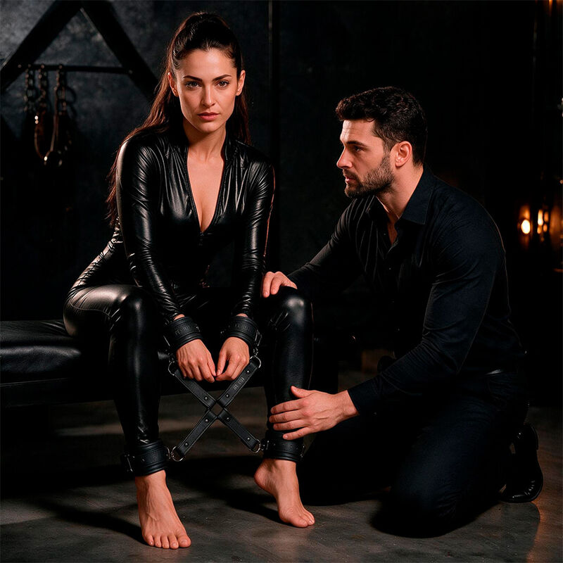 Fetish Submissive - Union De Menottes En Cuir Végan 3 FETISH SUBMISSIVE - UNION DE MENOTTES EN CUIR VÉGAN – Image 3