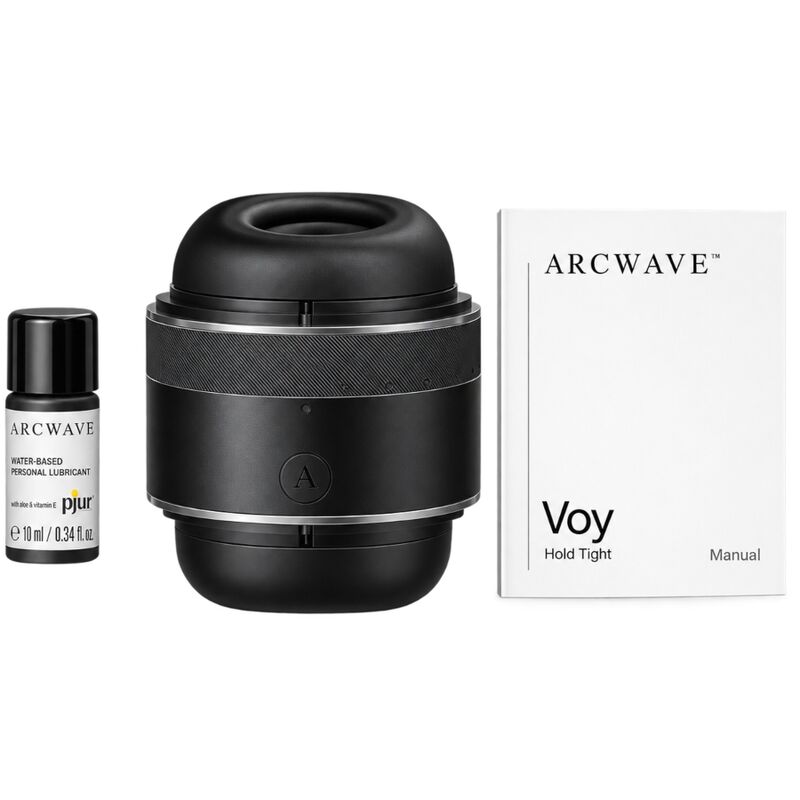 Arcwave - Voy Stroker Masculin Avec 8 Réglages De Pression Noir (Lubrifiant 10 Ml Inclus) 2 ARCWAVE - VOY STROKER MASCULIN AVEC 8 RÉGLAGES DE PRESSION NOIR (LUBRIFIANT 10 ML INCLUS) – Image 2