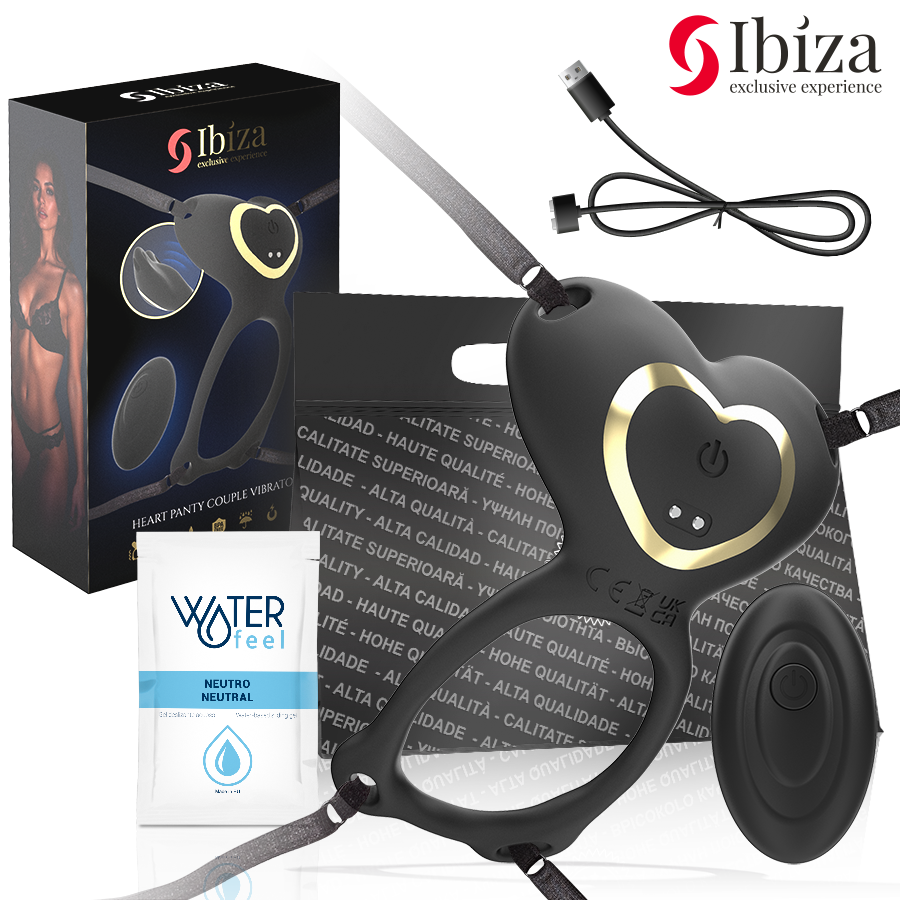 Ibiza - Vibrateur Couple En Forme De Cœur Avec Télécommande 2 IBIZA - VIBRATEUR COUPLE EN FORME DE CŒUR AVEC TÉLÉCOMMANDE – Image 2