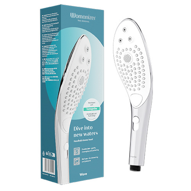 Womanizer - Pommeau De Douche Stimulant Clitorial Wave Chrome 2 WOMANIZER - POMMEAU DE DOUCHE STIMULANT CLITORIAL WAVE CHROME – Image 2