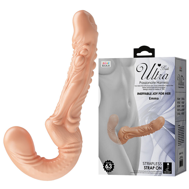 Baile - Emma Strap-On Texturé À Double Pénétration 3 BAILE - EMMA STRAP-ON TEXTURÉ À DOUBLE PÉNÉTRATION – Image 3