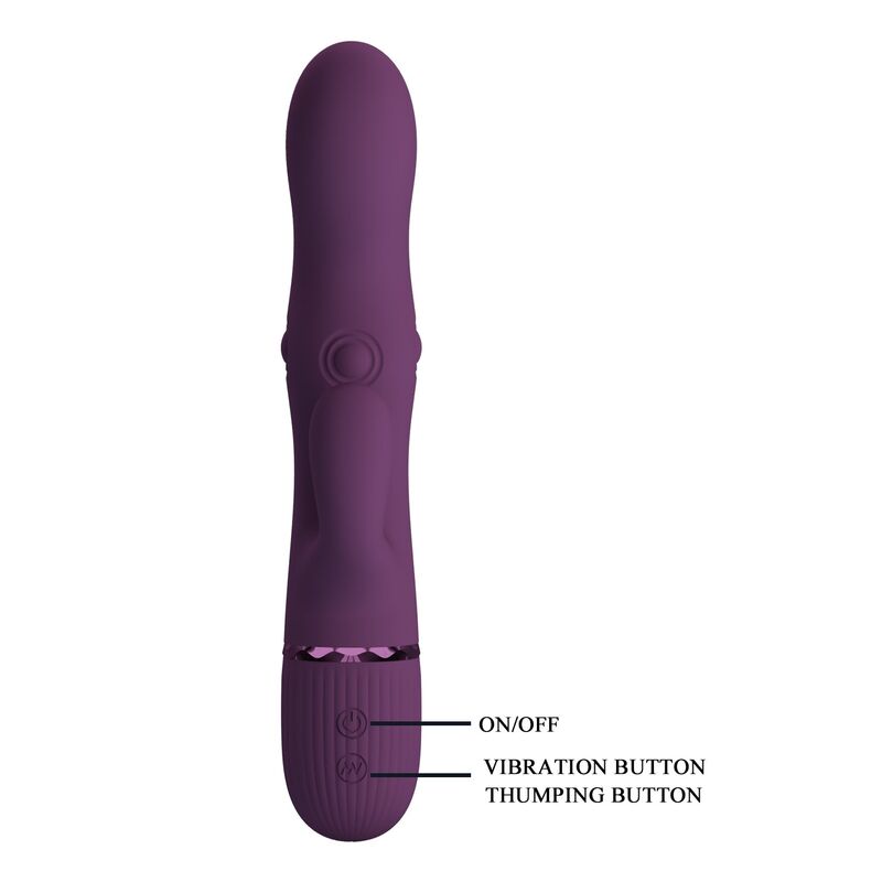 Pretty Love - Zach Vibrateur Lapin Rechargeable À Pousser 5+5 Fonctions 4 PRETTY LOVE - ZACH VIBRATEUR LAPIN RECHARGEABLE À POUSSER 5+5 FONCTIONS – Image 4