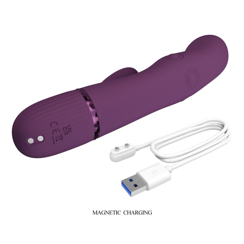 Pretty Love - Zach Vibrateur Lapin Rechargeable À Pousser 5+5 Fonctions 5 PRETTY LOVE - ZACH VIBRATEUR LAPIN RECHARGEABLE À POUSSER 5+5 FONCTIONS – Image 5