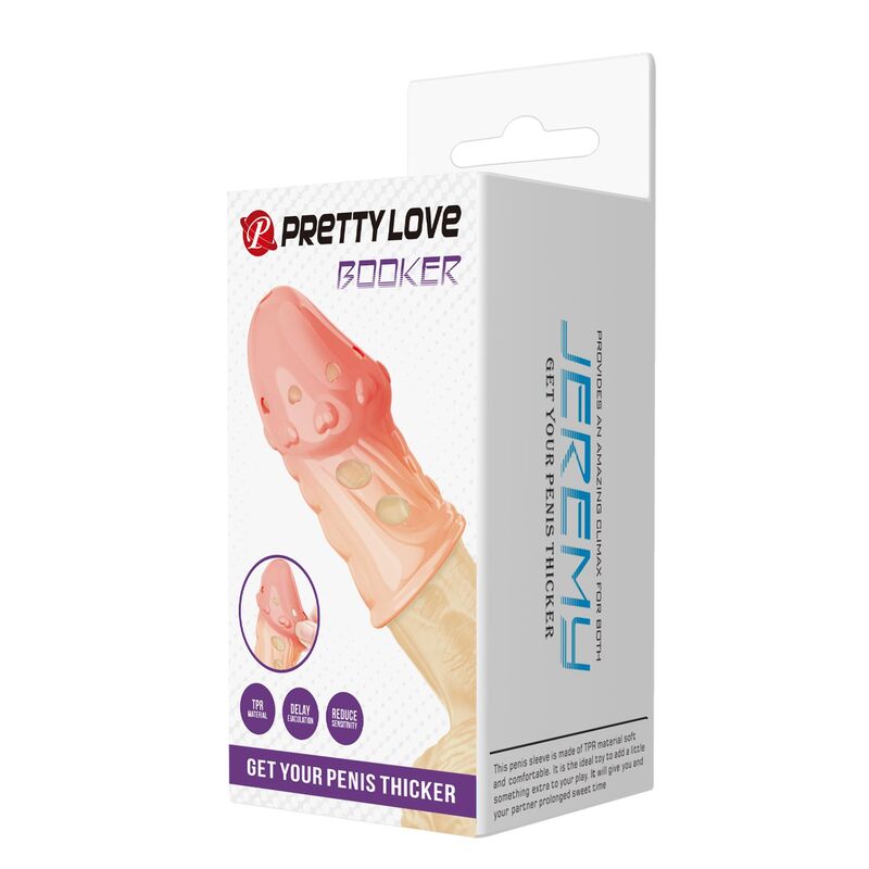 Pretty Love - Manchon Pénis Texturé Chaussette Naturel 3 PRETTY LOVE - MANCHON PÉNIS TEXTURÉ CHAUSSETTE NATUREL – Image 3