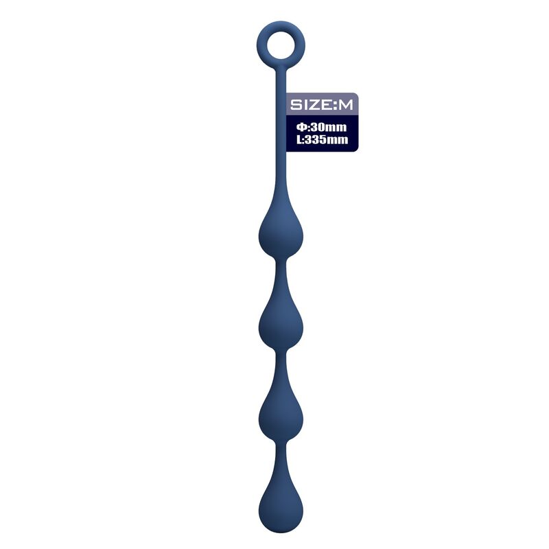 Mr Play - Perles Anales En Silicone Bleu, Taille M (33 Cm) 2 MR PLAY - PERLES ANALES EN SILICONE BLEU, TAILLE M (33 CM) – Image 2