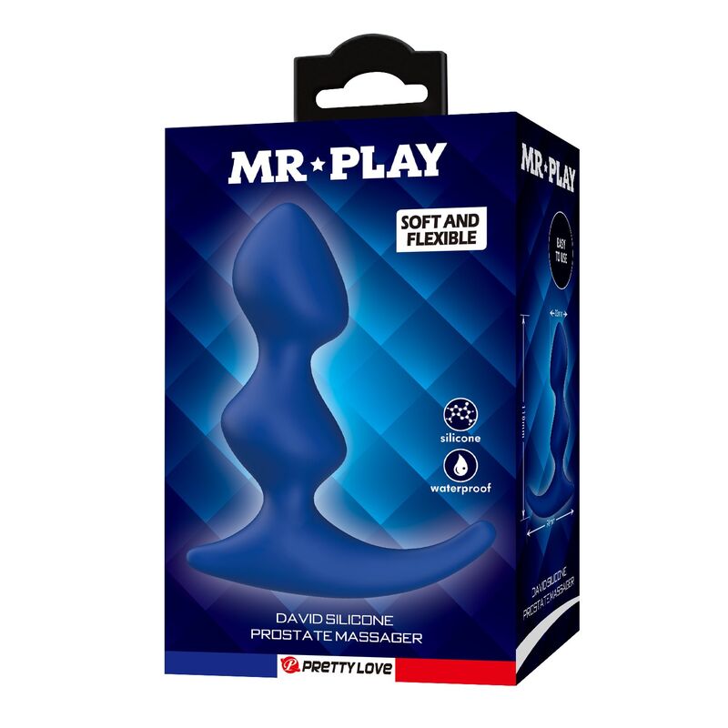 Mr Play - Plug Anal Ergonomique Bleu 2 MR PLAY - PLUG ANAL ERGONOMIQUE BLEU – Image 2