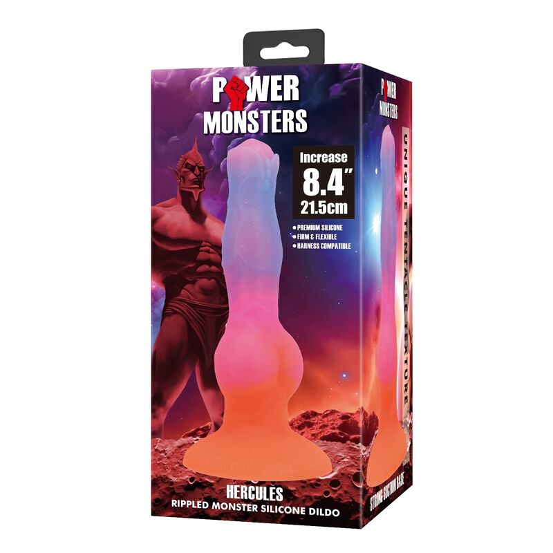 Power Monsters - Godemichet En Silicone Hercules Fantasy 21,5 Cm Ø 5 Cm 2 POWER MONSTERS - GODEMICHET EN SILICONE HERCULES FANTASY 21,5 CM Ø 5 CM – Image 2
