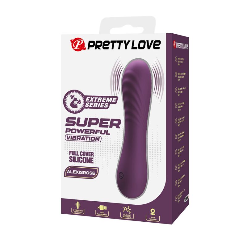 Pretty Love - Vibrateur Rechargeable Alexisrose 10 Fonctions Violet 3 PRETTY LOVE - VIBRATEUR RECHARGEABLE ALEXISROSE 10 FONCTIONS VIOLET – Image 3