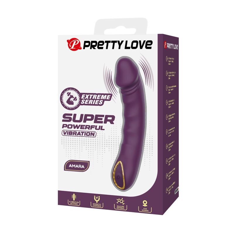 Pretty Love - Vibrateur Rechargeable Amara 10 Fonctions Violet 3 PRETTY LOVE - VIBRATEUR RECHARGEABLE AMARA 10 FONCTIONS VIOLET – Image 3