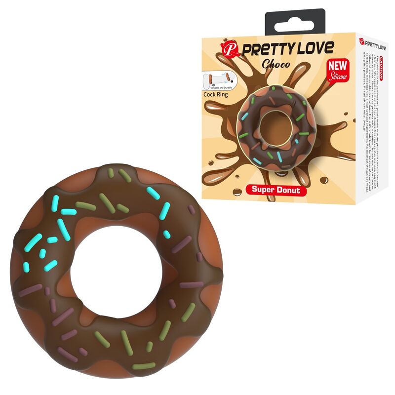 Pretty Love - Anneau Pénis Super Donut Marron 2 PRETTY LOVE - ANNEAU PÉNIS SUPER DONUT MARRON – Image 2