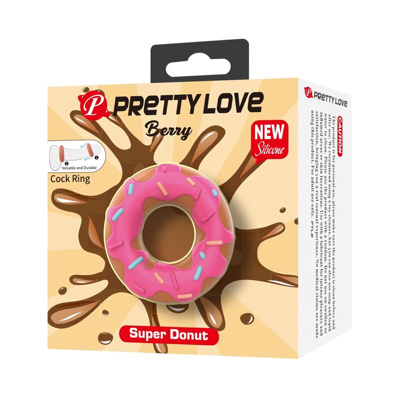 Pretty Love - Anneau Pénis Super Donut Rose 2 PRETTY LOVE - ANNEAU PÉNIS SUPER DONUT ROSE – Image 2
