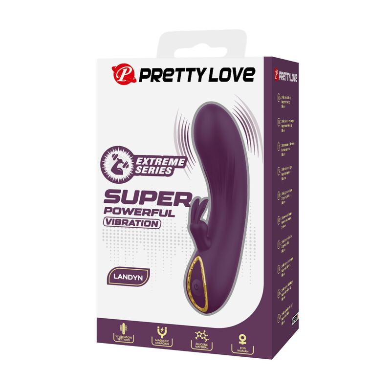 Pretty Love - Landyn Vibrateur Lapin Rechargeable 10 Fonctions Violet 3 PRETTY LOVE - LANDYN VIBRATEUR LAPIN RECHARGEABLE 10 FONCTIONS VIOLET – Image 3