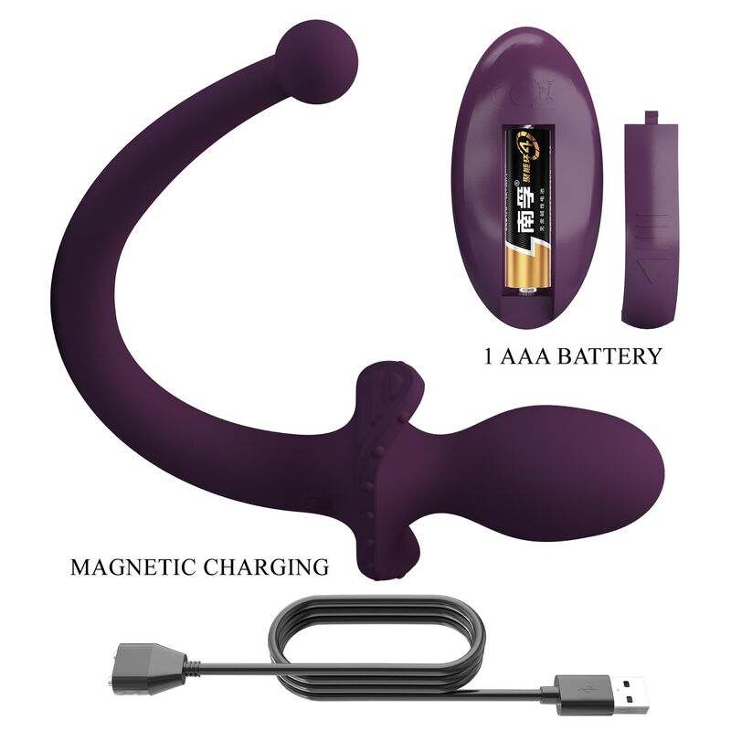 Pretty Love - Lioea Plug Anal Vibrant Avec Queue 12 Fonctions Télécommande Violette 5 PRETTY LOVE - LIOEA PLUG ANAL VIBRANT AVEC QUEUE 12 FONCTIONS TÉLÉCOMMANDE VIOLETTE – Image 5