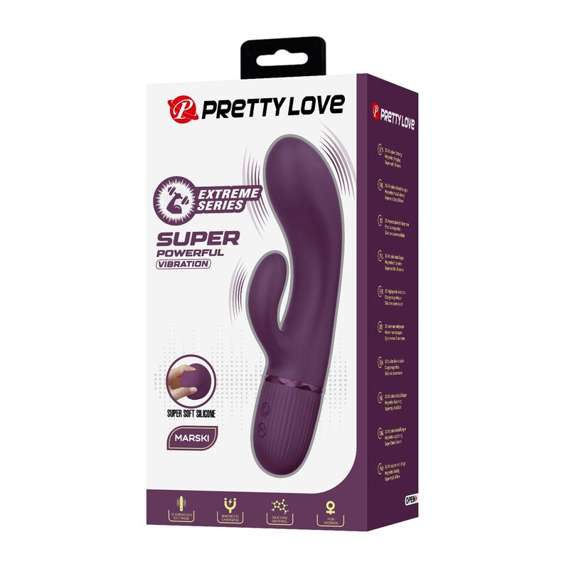 Pretty Love - Margie Vibrateur Lapin Rechargeable 10 Fonctions Violet 3 PRETTY LOVE - MARGIE VIBRATEUR LAPIN RECHARGEABLE 10 FONCTIONS VIOLET – Image 3