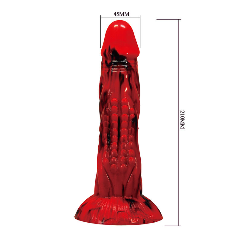 Power Monsters - Godemiché Minotaure Fantasy Avec Ventouse 21 Cm Ø 5 Cm Rouge Et Noir 5 POWER MONSTERS - GODEMICHÉ MINOTAURE FANTASY AVEC VENTOUSE 21 CM Ø 5 CM ROUGE ET NOIR – Image 5