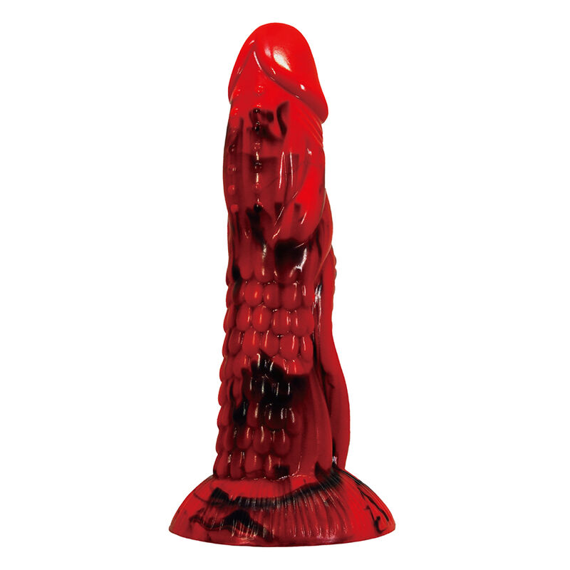Power Monsters - Godemiché Minotaure Fantasy Avec Ventouse 21 Cm Ø 5 Cm Rouge Et Noir 2 POWER MONSTERS - GODEMICHÉ MINOTAURE FANTASY AVEC VENTOUSE 21 CM Ø 5 CM ROUGE ET NOIR – Image 2
