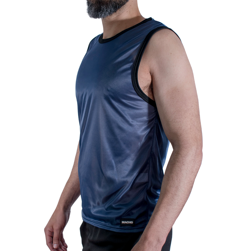Macho - T-Shirt Bleu Marine 8 MACHO - T-SHIRT BLEU MARINE – Image 2