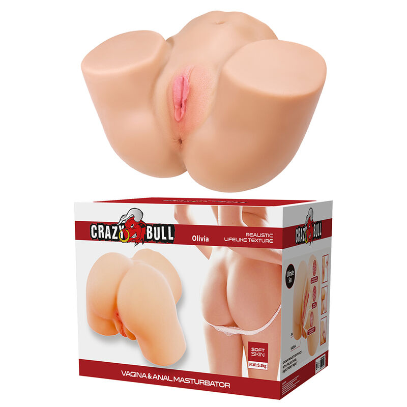 Crazy Bull - Olivia Double Masturbateur Vibrant Vaginal Et Anal Flesh 3 CRAZY BULL - OLIVIA DOUBLE MASTURBATEUR VIBRANT VAGINAL ET ANAL FLESH – Image 3