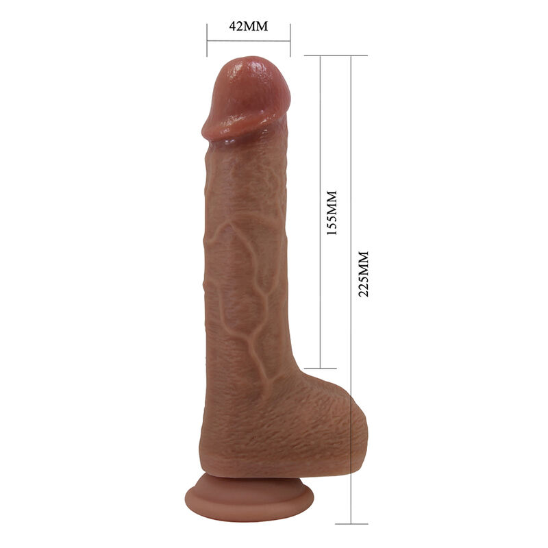 Pretty Love - Tommy Vibrateur À Poussée Réaliste Avec Télécommande Marron Foncé 3 PRETTY LOVE - TOMMY VIBRATEUR À POUSSÉE RÉALISTE AVEC TÉLÉCOMMANDE MARRON FONCÉ – Image 3