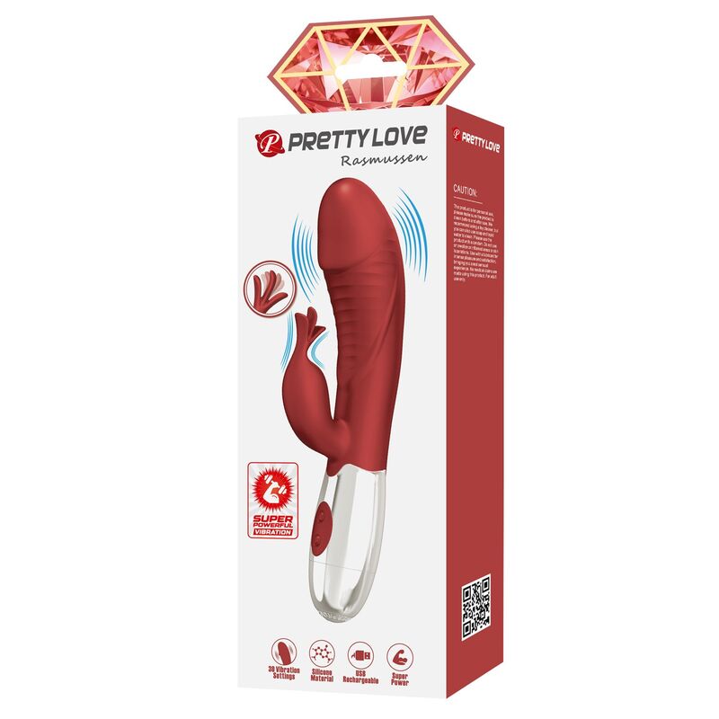 Pretty Love - Vibrateur Lapin En Plantes De Rose 30 Fonctions Rechargeable Usb Rouge 3 PRETTY LOVE - VIBRATEUR LAPIN EN PLANTES DE ROSE 30 FONCTIONS RECHARGEABLE USB ROUGE – Image 3
