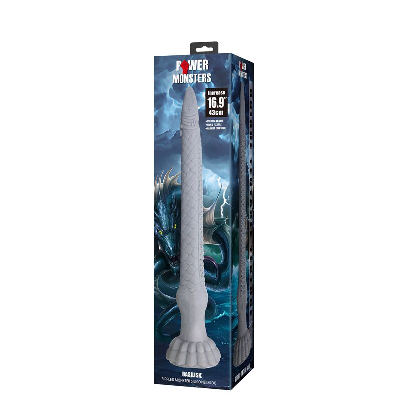 Power Monsters - Godemichet En Silicone Basilisk Fantasy 43 Cm Ø 5 Cm 3 POWER MONSTERS - GODEMICHET EN SILICONE BASILISK FANTASY 43 CM Ø 5 CM – Image 3