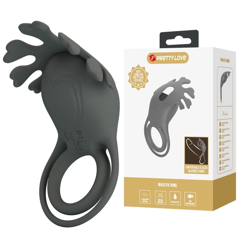 Pretty Love - Anneau Vibrant Rechargeable Avec Stimulateur 3 PRETTY LOVE - ANNEAU VIBRANT RECHARGEABLE AVEC STIMULATEUR – Image 3
