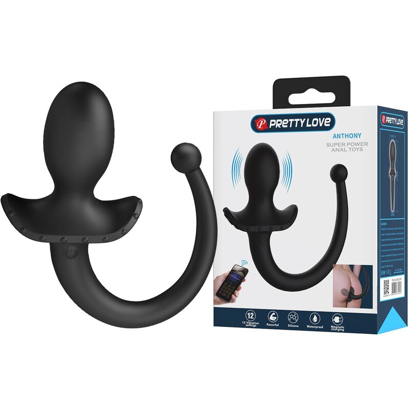 Pretty Love - Vibrateur Anal Et Périnéum Noir Contrôlé Par Application Anthony 2 PRETTY LOVE - VIBRATEUR ANAL ET PÉRINÉUM NOIR CONTRÔLÉ PAR APPLICATION ANTHONY – Image 2