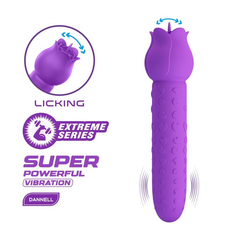 Pretty Love - Vibrateur Stimulateur Oral Et Clitorial Rechargeable Dannell Violet 2 PRETTY LOVE - VIBRATEUR STIMULATEUR ORAL ET CLITORIAL RECHARGEABLE DANNELL VIOLET – Image 2