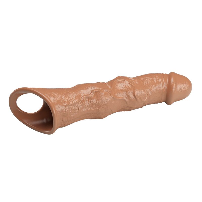 Pretty Love - Manchon D'Extension Pénienne Ajustable 28 Cm Ø 4,5 Cm Marron 5 PRETTY LOVE - MANCHON D'EXTENSION PÉNIENNE AJUSTABLE 28 CM Ø 4,5 CM MARRON – Image 5