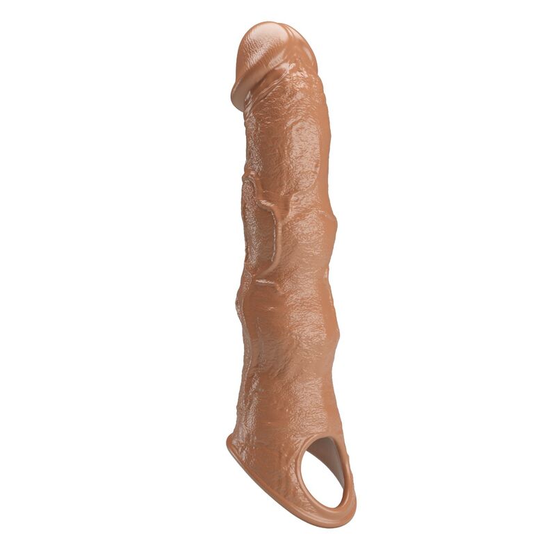 Pretty Love - Manchon D'Extension Pénienne Ajustable 28 Cm Ø 4,5 Cm Marron 4 PRETTY LOVE - MANCHON D'EXTENSION PÉNIENNE AJUSTABLE 28 CM Ø 4,5 CM MARRON – Image 4