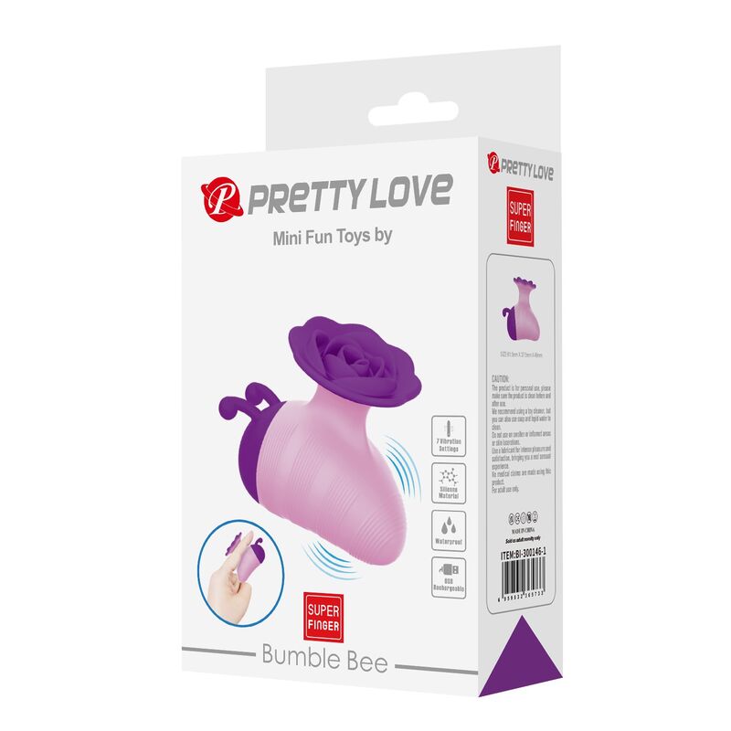 Pretty Love - Little Bee Stimulateur Clitorial Rechargeable 7 Modes Rose-Violet 3 PRETTY LOVE - LITTLE BEE STIMULATEUR CLITORIAL RECHARGEABLE 7 MODES ROSE-VIOLET – Image 3