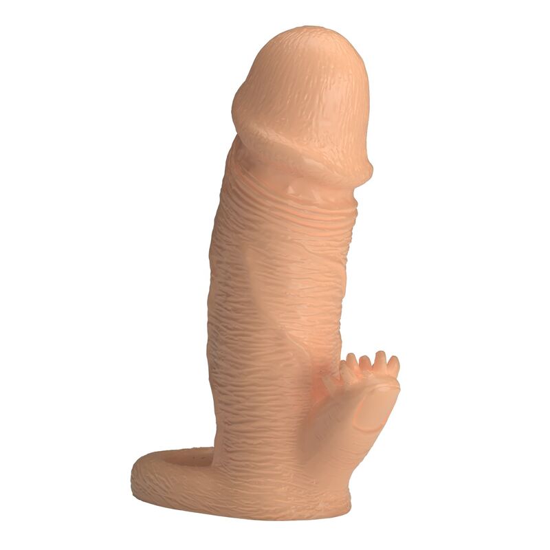 Pretty Love - Manchon D'Extension Pénienne Roderic 13 Cm Ø 3,8 Cm Naturel 2 PRETTY LOVE - MANCHON D'EXTENSION PÉNIENNE RODERIC 13 CM Ø 3,8 CM NATUREL – Image 2