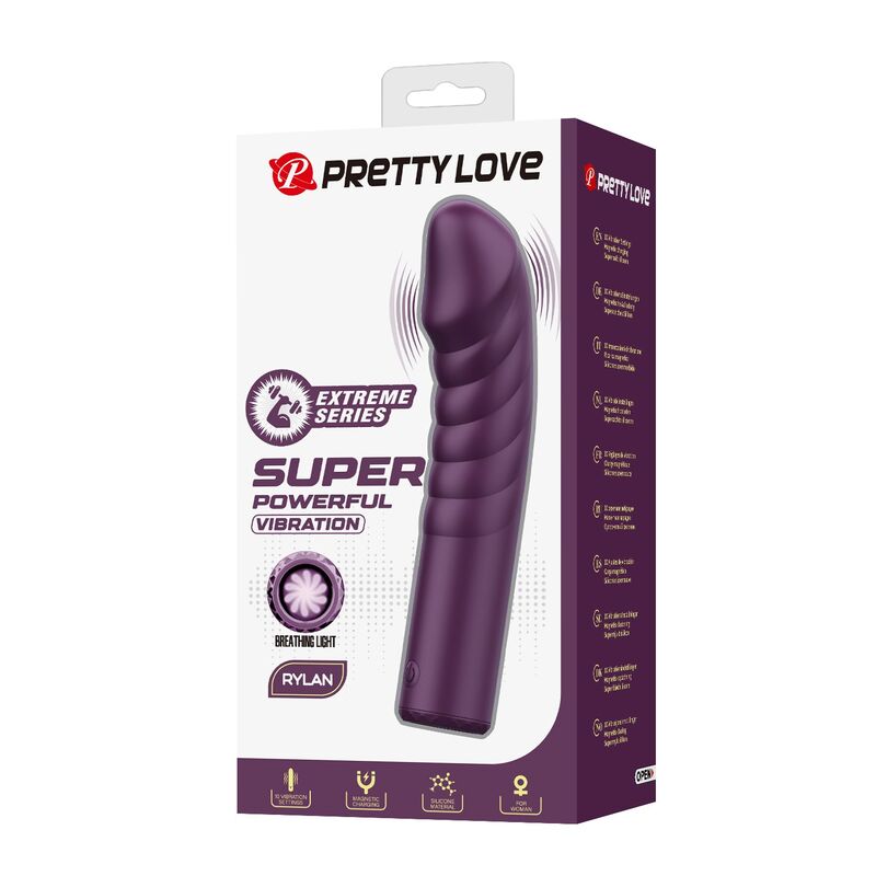 Pretty Love - Vibrateur Rechargeable Ryland 10 Fonctions Violet 3 PRETTY LOVE - VIBRATEUR RECHARGEABLE RYLAND 10 FONCTIONS VIOLET – Image 3