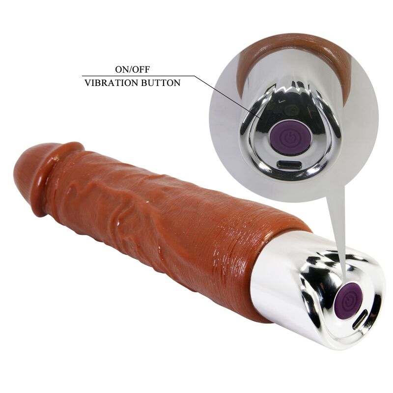 Pretty Love - Vibrateur Réaliste Professionnel 23,5 Cm Ø 4,8 Cm Marron 2 PRETTY LOVE - VIBRATEUR RÉALISTE PROFESSIONNEL 23,5 CM Ø 4,8 CM MARRON – Image 2